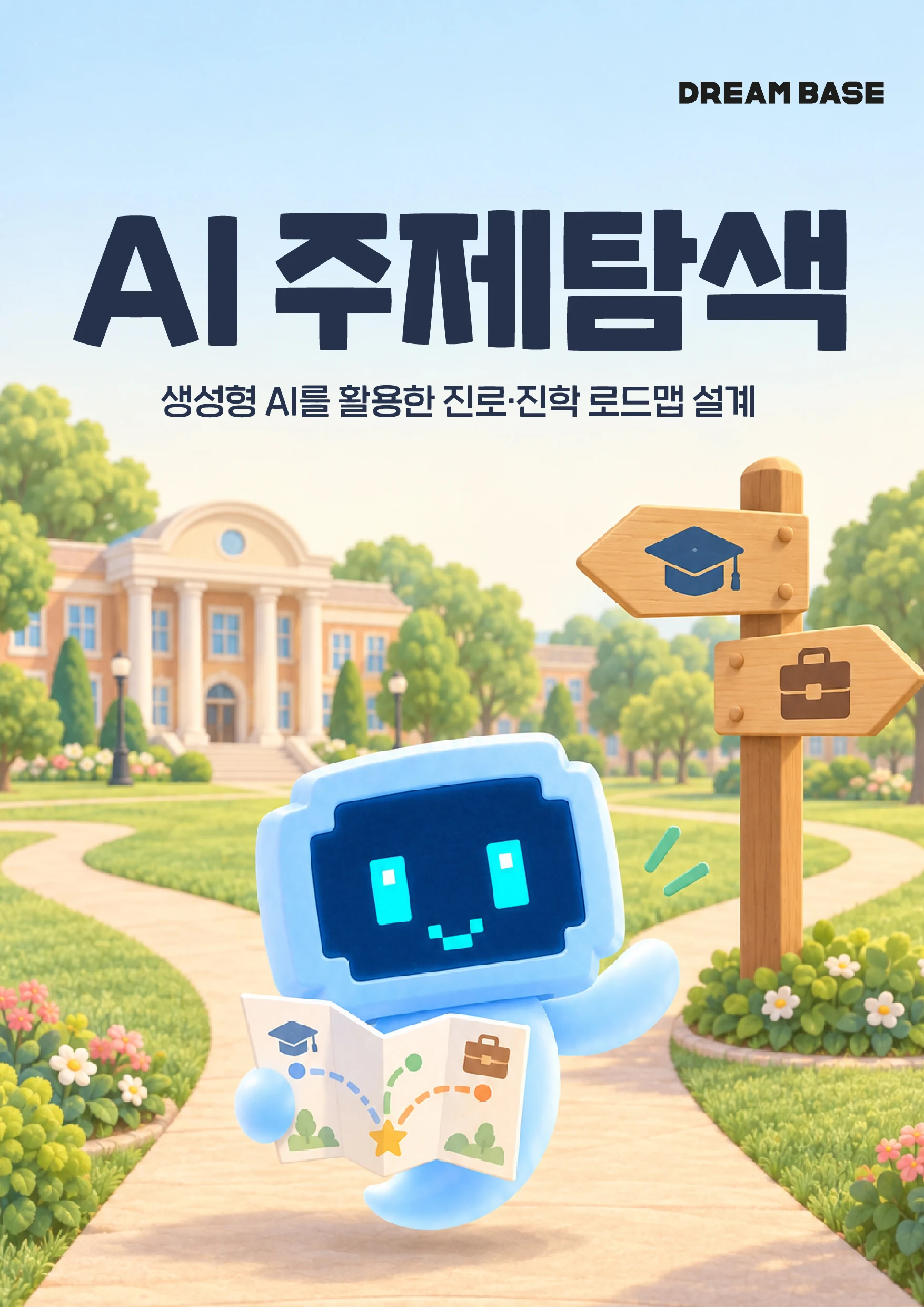 AI 주제탐색 · 진로·진학 포스터